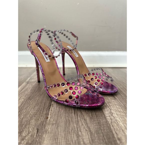 Aquazzura Tequila Plexi Sandals 105mm - Picture 8 of 16